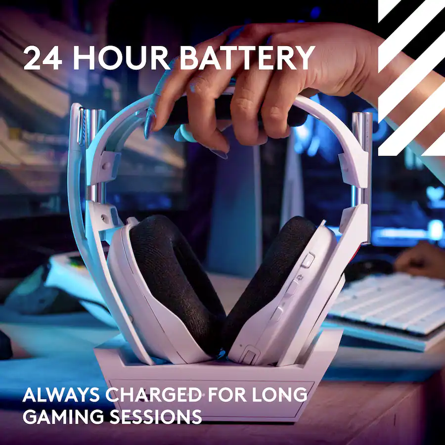Logitech A50 LIGHTSPEED Wireless Gaming Headset + Base Station (Gen 5 ...
