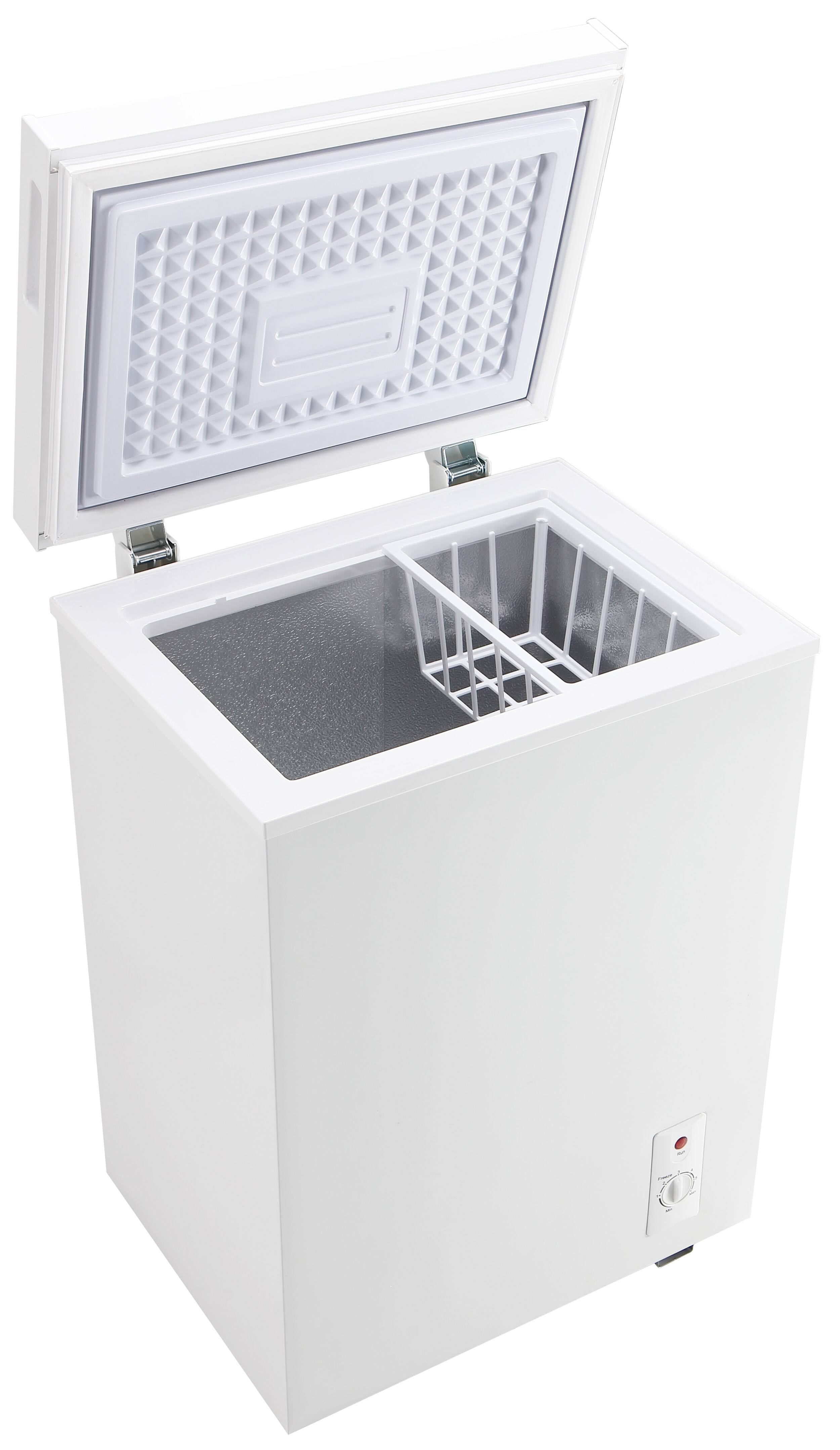 Alt View 7. Loheer - Compact 2.5 Cu. Ft. Chest Freezer - Adjustable Thermostat, Deep Freeze to -0.4°F, Removable Basket - WHITE.