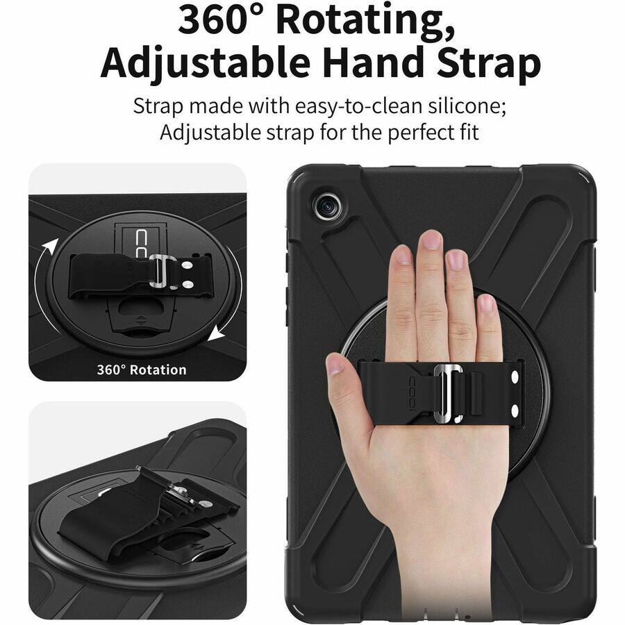 360° Rotating, Adjustable Hand Strap

Strap made with easy-to-clean silicone; Adjustable strap for the perfect fit

360° Rotation