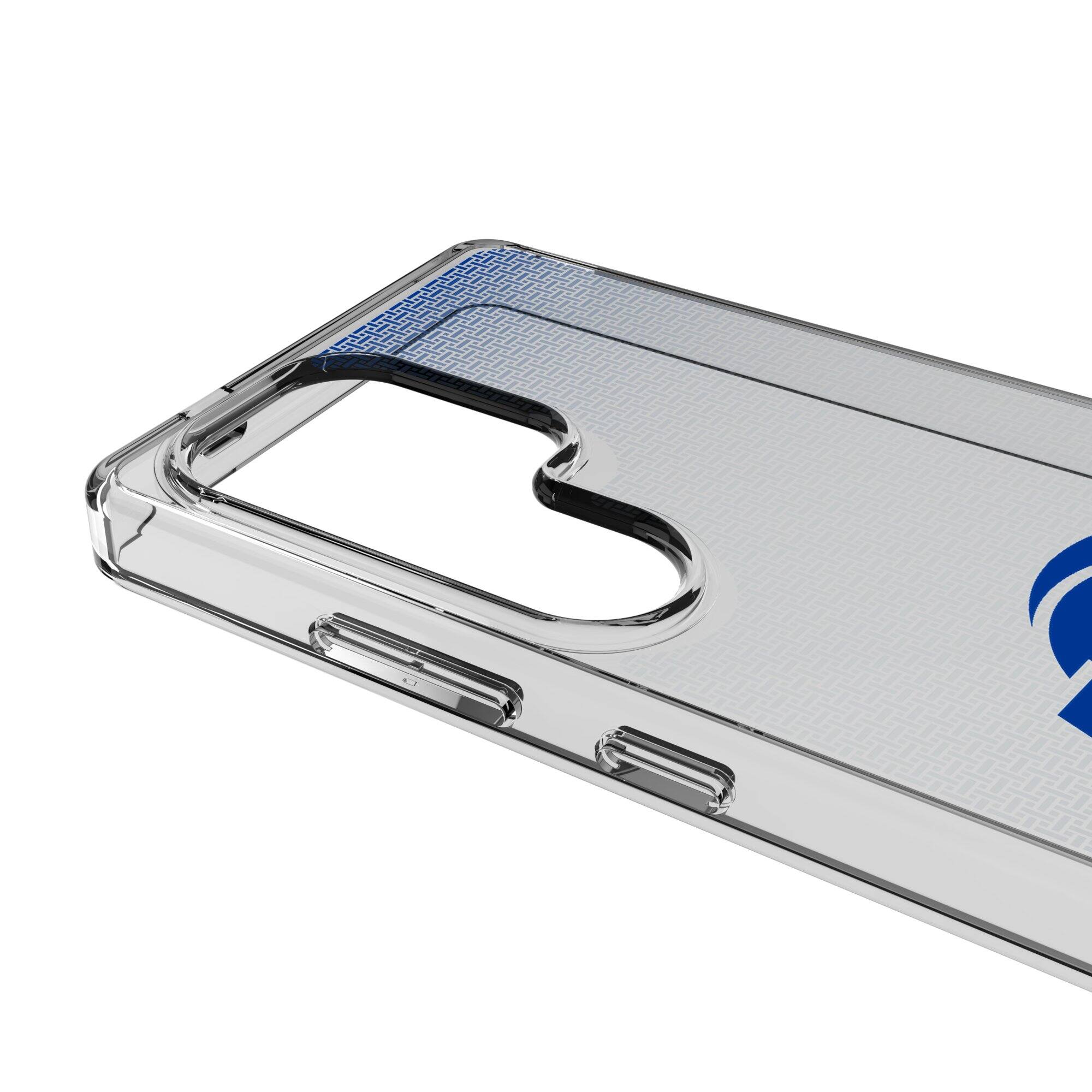 Alt View 2. Keyscaper - Los Angeles Rams Linen Logo Galaxy Clear Case - S25 Plus - Multicolor.