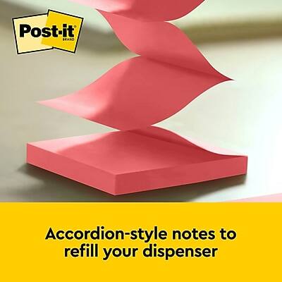 Post-it BRAND Accordion-style notes to refill your dispenser
