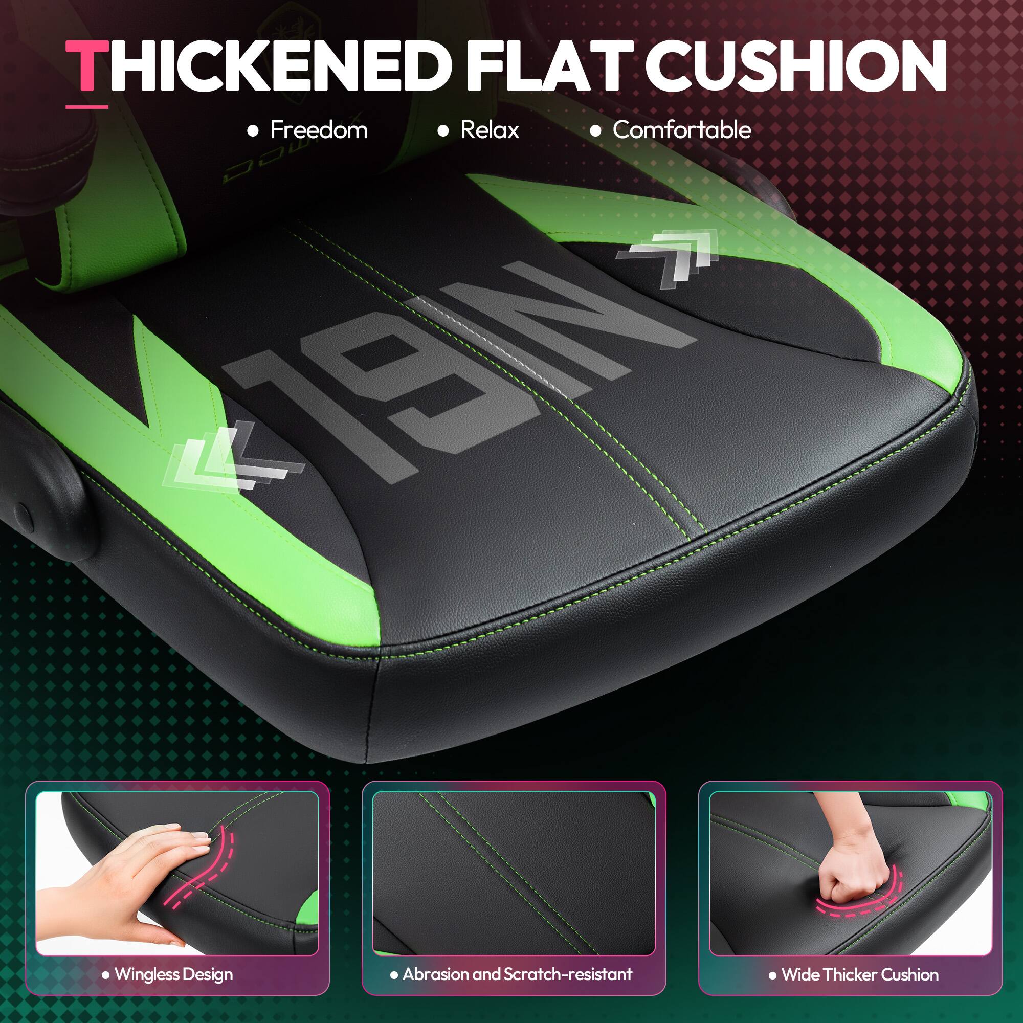 THICKENED FLAT CUSHION

- Freedom
- Relax
- Comfortable

- Wingless Design
- Abrasion and Scratch-resistant
- Wide Thicker Cushion