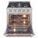 Alt View 1. Kucht - 30 in. 4.2 cu. ft. Natural Gas Range with Sealed Burners and Convection Oven in Stainless Steel - Stainless Steel.