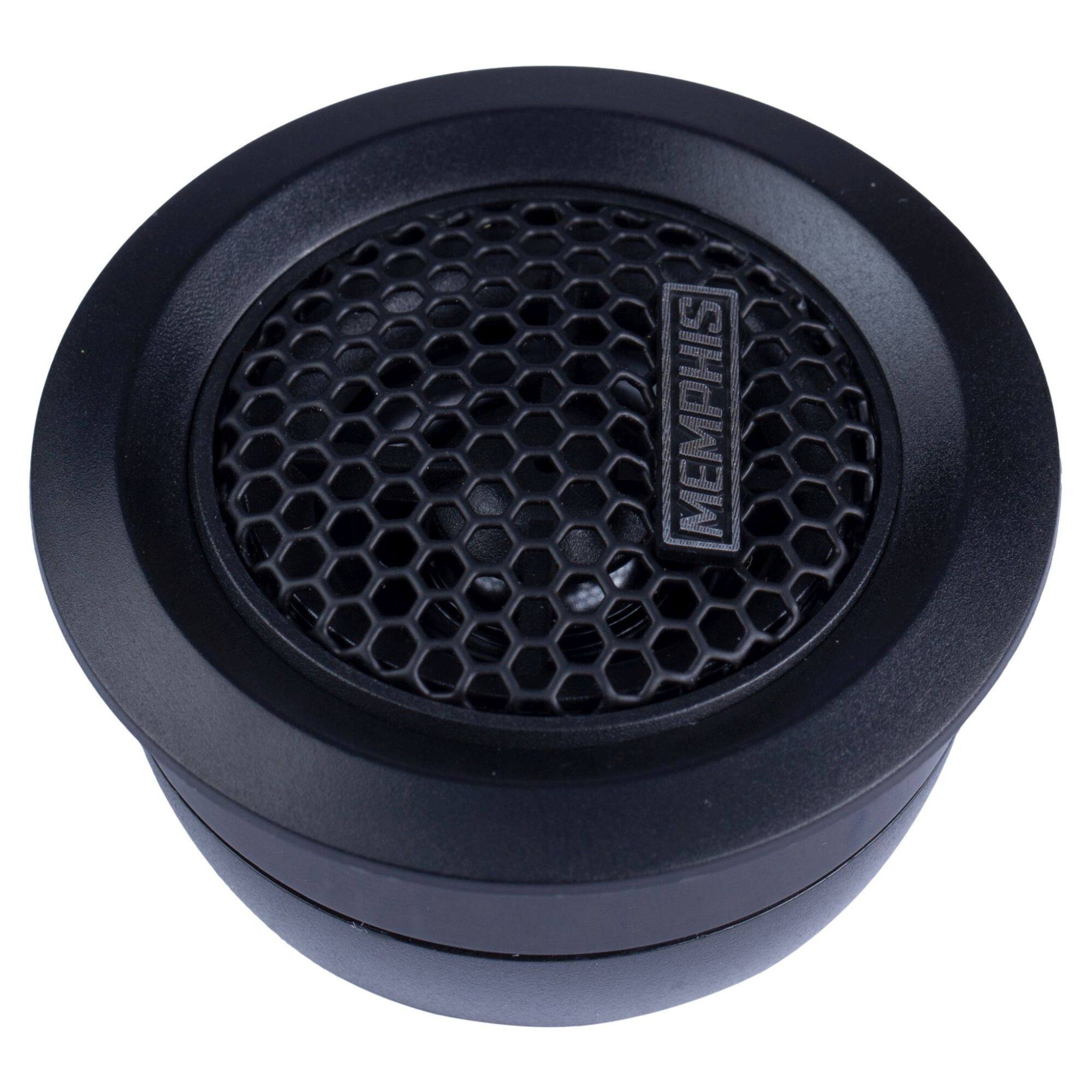 Alt View 4. Memphis Car Audio - Memphis Audio PRX10 Power Reference Series 1" PEI Dome Tweeters With 2-Way Crossover - Pair - Black/Gray.