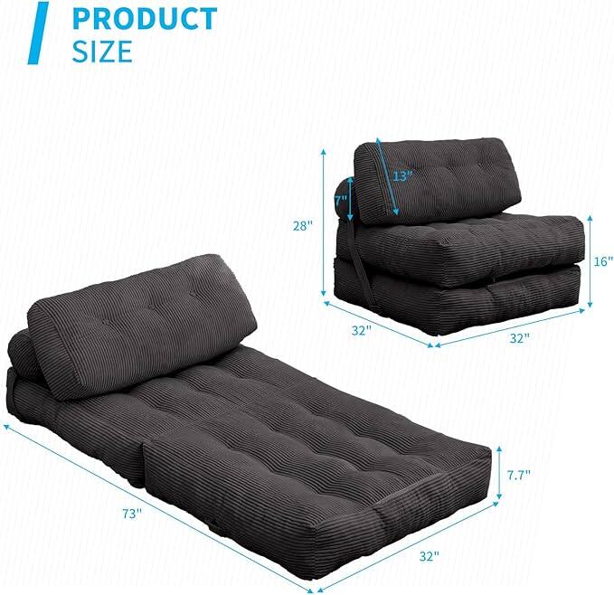 PRODUCT SIZE

- 73" x 32" x 7.7"
- 28" x 32" x 16"
- 13" x 7"