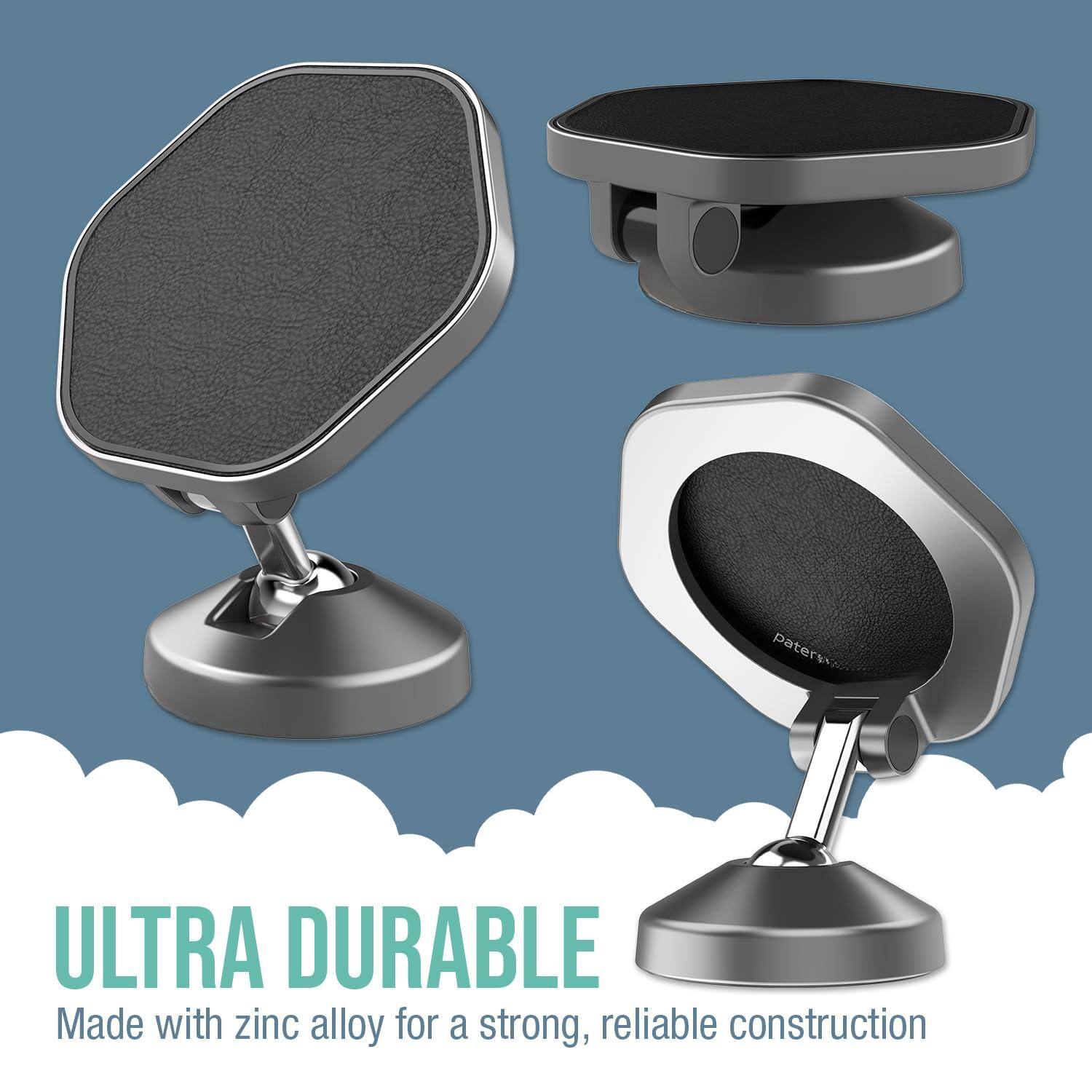 ULTRA DURABLE  
Made with zinc alloy for a strong, reliable construction