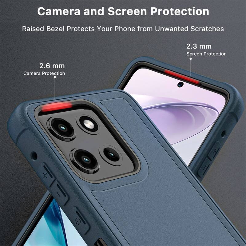 Camera and Screen Protection, Raised Bezel Protects Your Phone from Unwanted Scratches, 2.3 mm Screen Protection, 2.6 mm Camera Protection