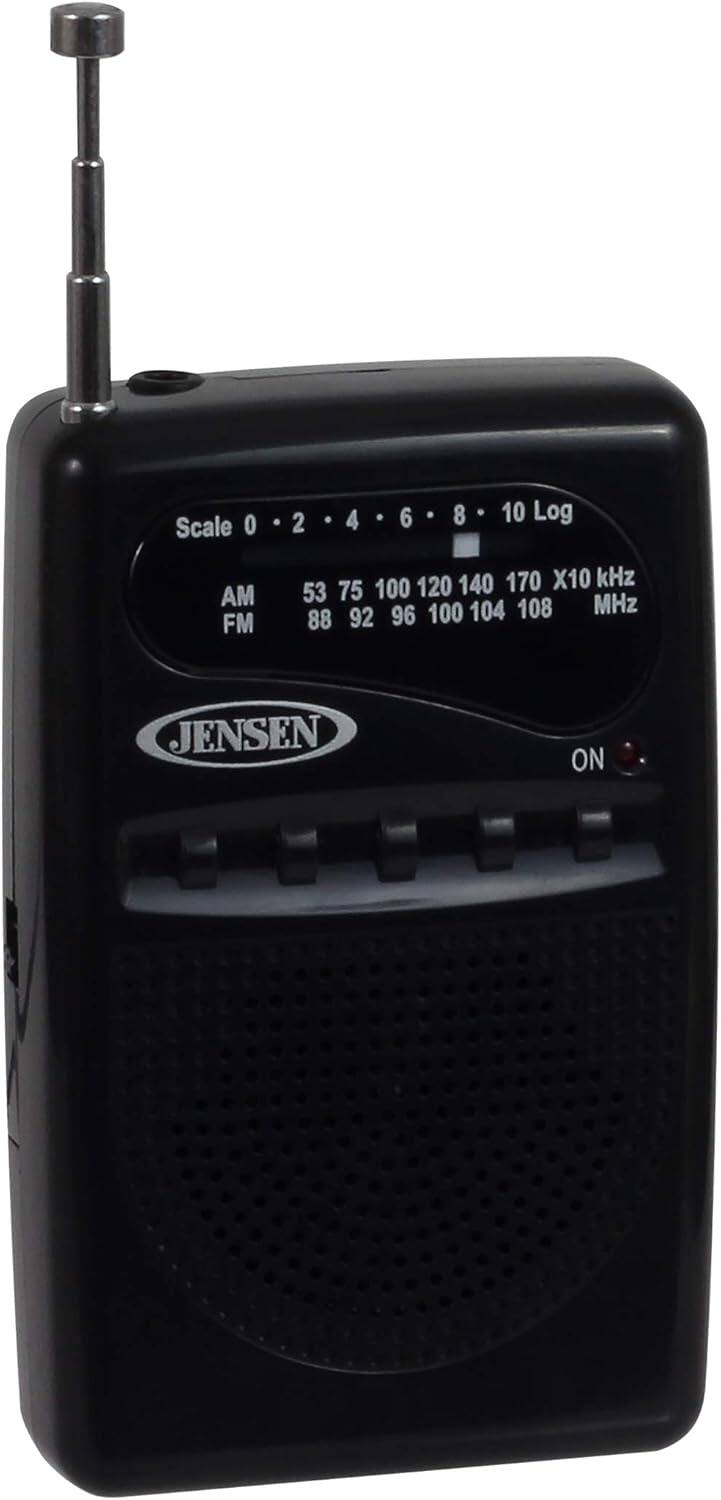 Scale 0 . 2 . 4 . 6 8 10 Log AM FM 53 75 100 120 140 170 X10 kHz 88 92 96 100 104 108 MHz JENSEN ON