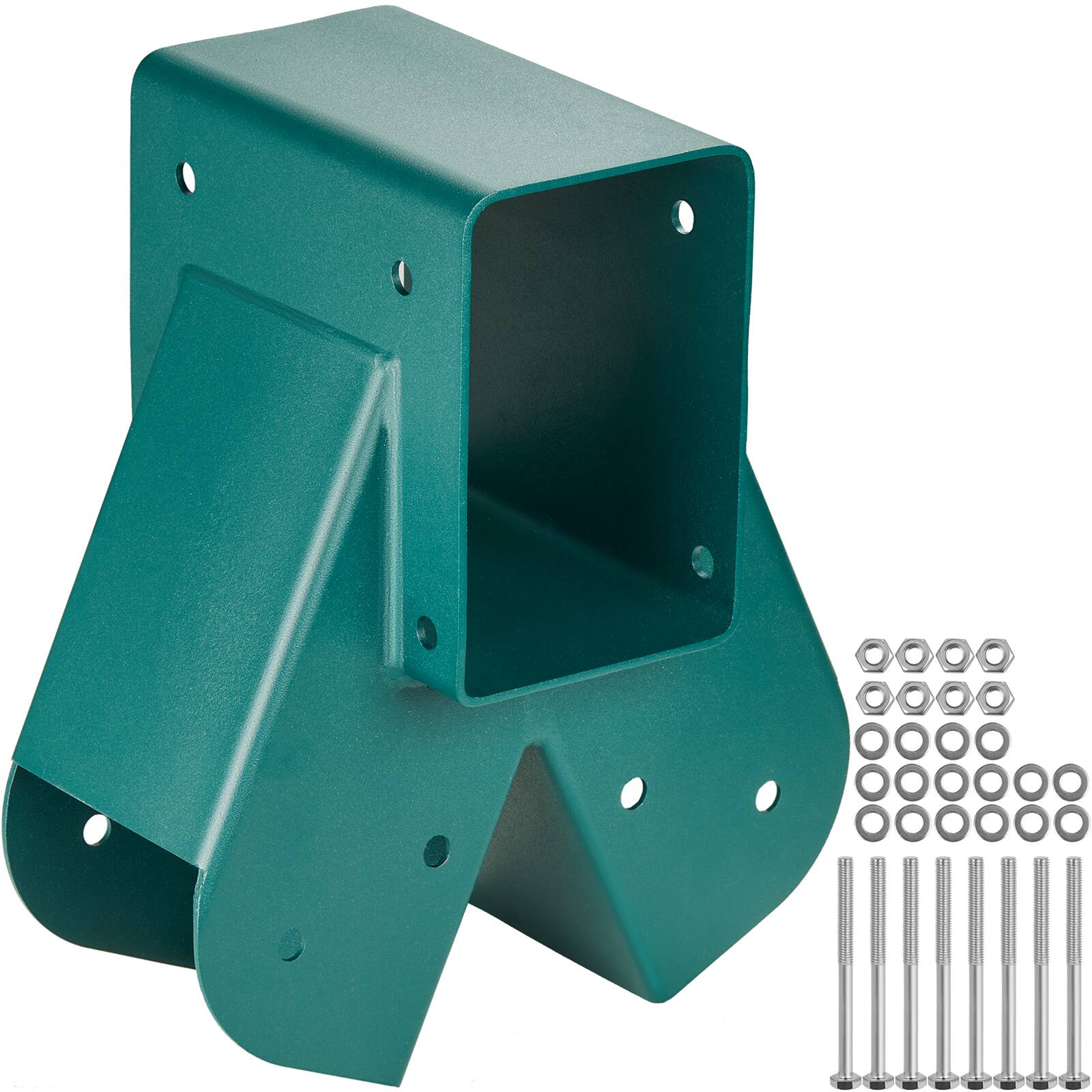 Front. VEVOR - A-Frame Middle Swing Set Brackets, Heavy Duty Carbon Steel Swing Set Hardware with Mounting Hardware - Green.