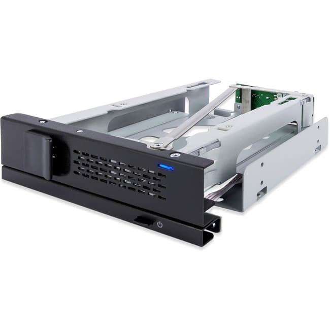 Icy Dock - TurboSwap MB171SP-1B Drive Bay Adapter for 5.25" SATA, Serial Attached SCSI (SAS) - SATA Host Interface