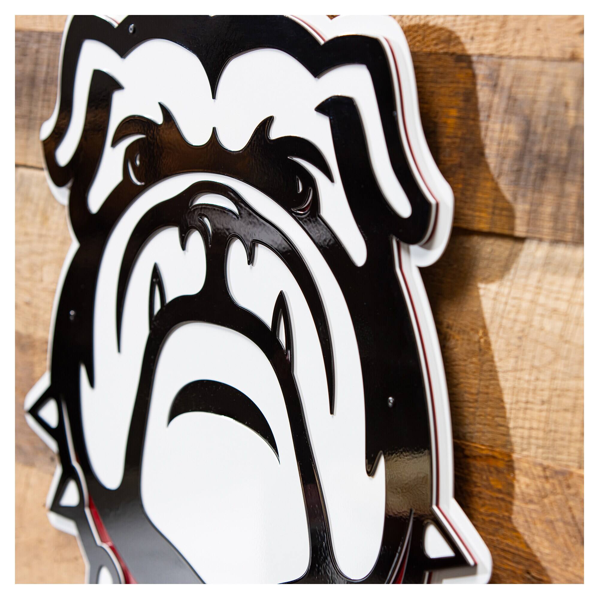 Alt View 2. Evergreen Enterprises - Georgia Bulldogs 23" Layered Metal Wall Art Sign - Multicolor.