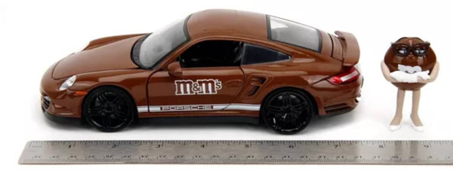 Jada Toys 1:24 M&M's Hollywood Rides Porsche 911 with Brown