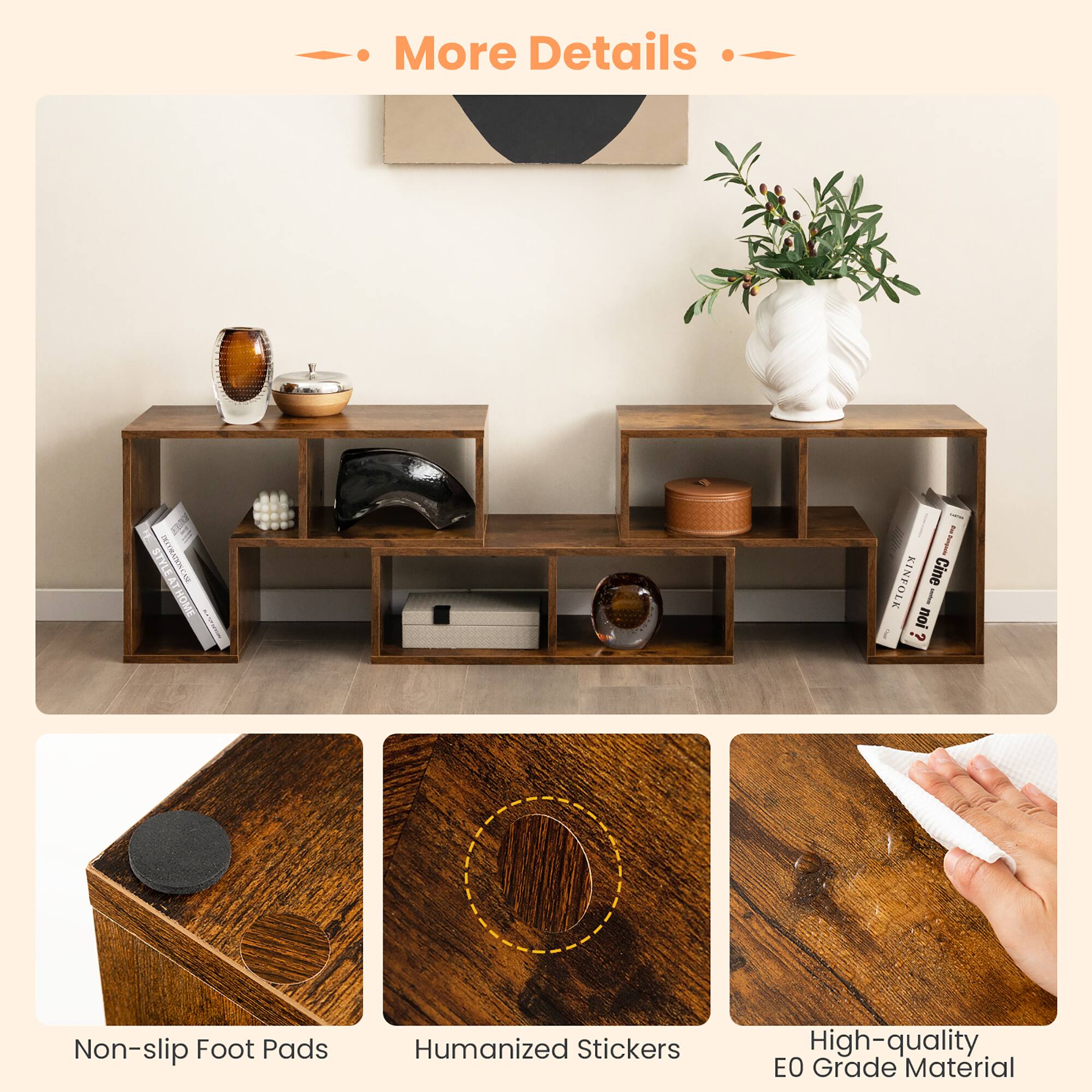 More Details: Kinfolk Cine, non-slip foot pads, humanized stickers, high-quality EO grade material.