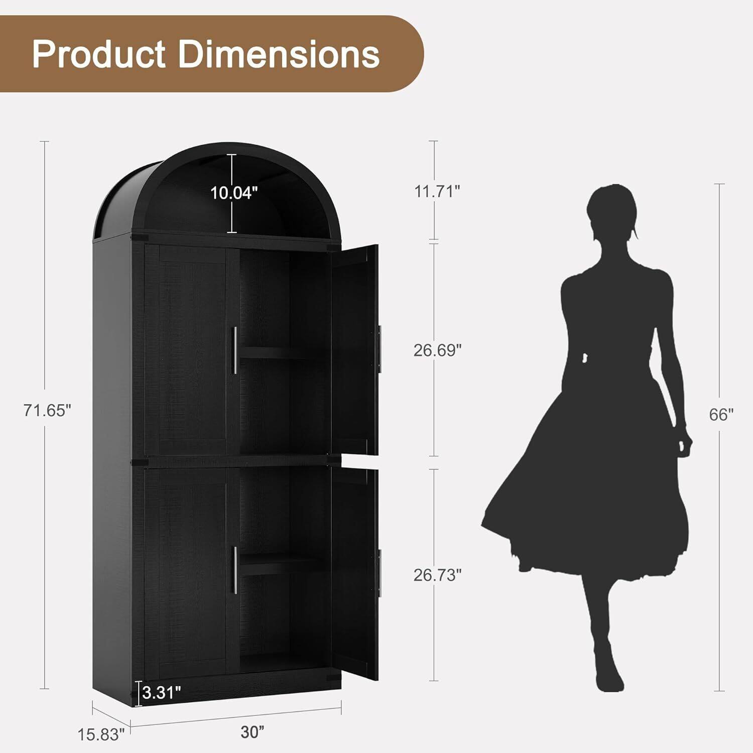 Product Dimensions: 10.04" x 11.71" x 26.69" x 71.65" x 66" x 26.73" x 3.31" x 15.83" x 30"