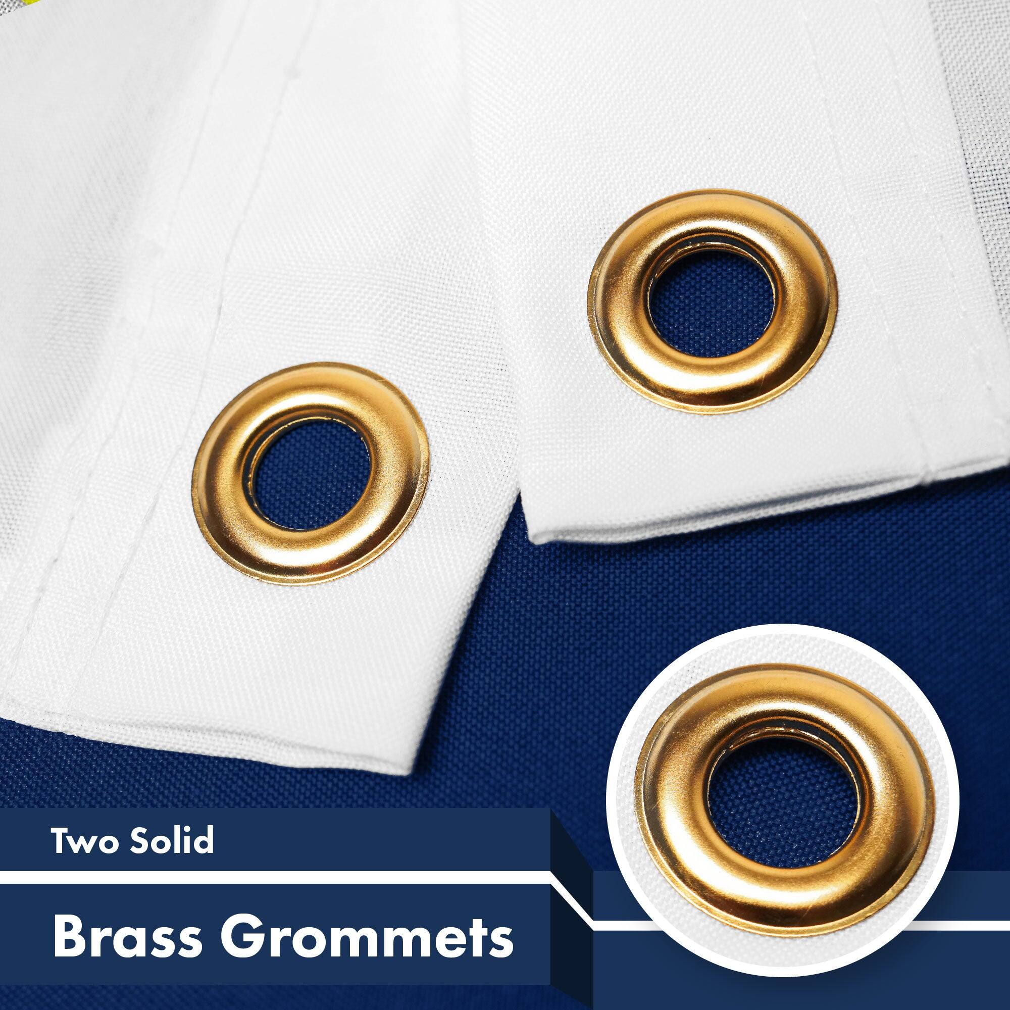 Two Solid Brass Grommets