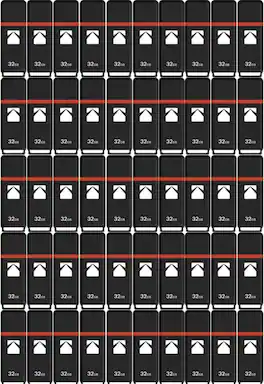 Kodak - USB2.0 K100 32GB Flash Drive (50-pack) - Black