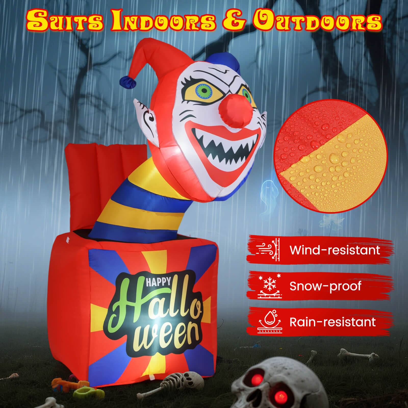 Suits Indoors & Outdoors

Happy Halloween

Wind-resistant  
Snow-proof  
Rain-resistant