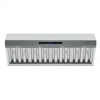 Forno Appliances - 48 inches - Externally Vented - Wall Range Hood - Silver - Front_Zoom