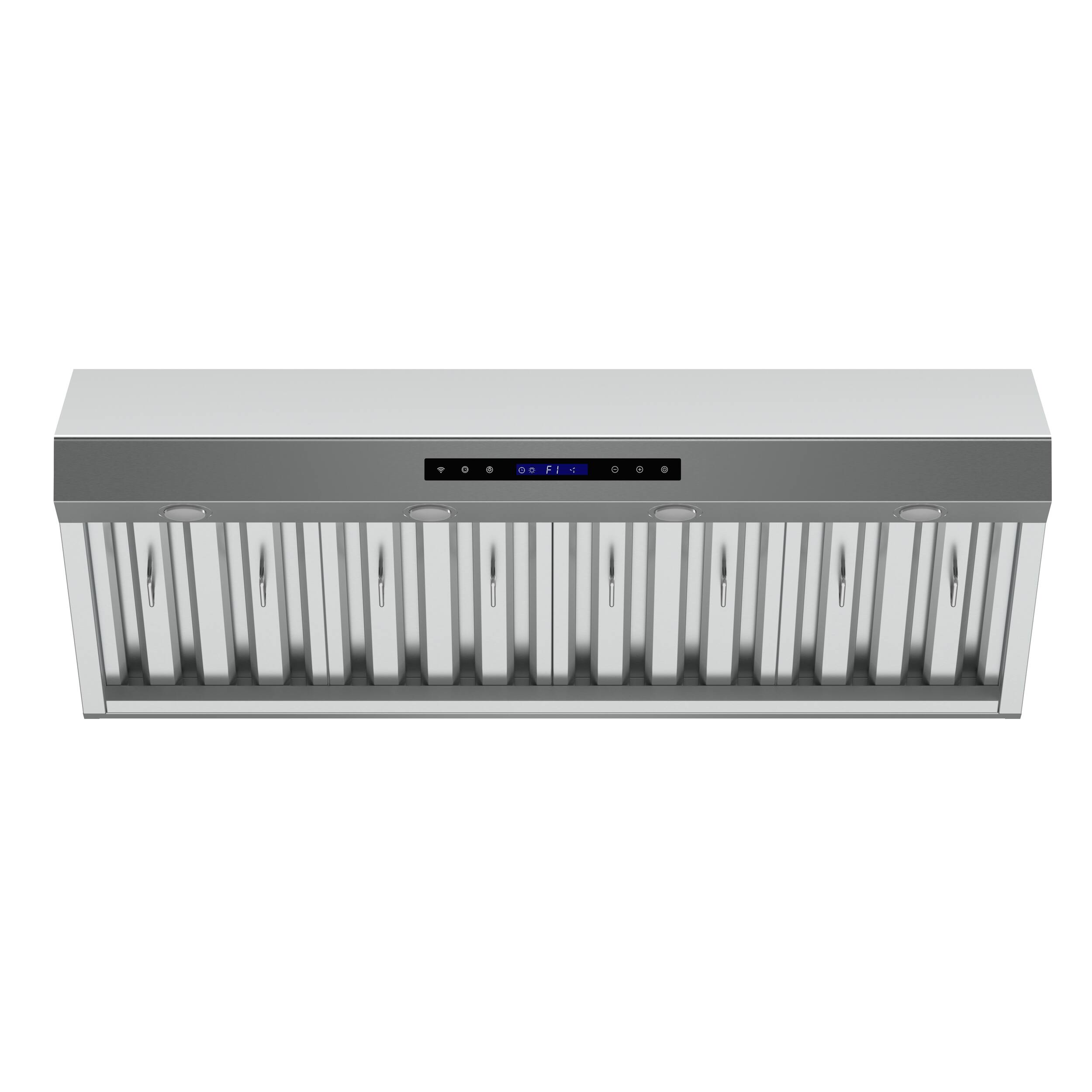 Front. Forno Appliances - Palazzo 48" Wall-Mounted Ducted Ventilation Range Hood - Silver.