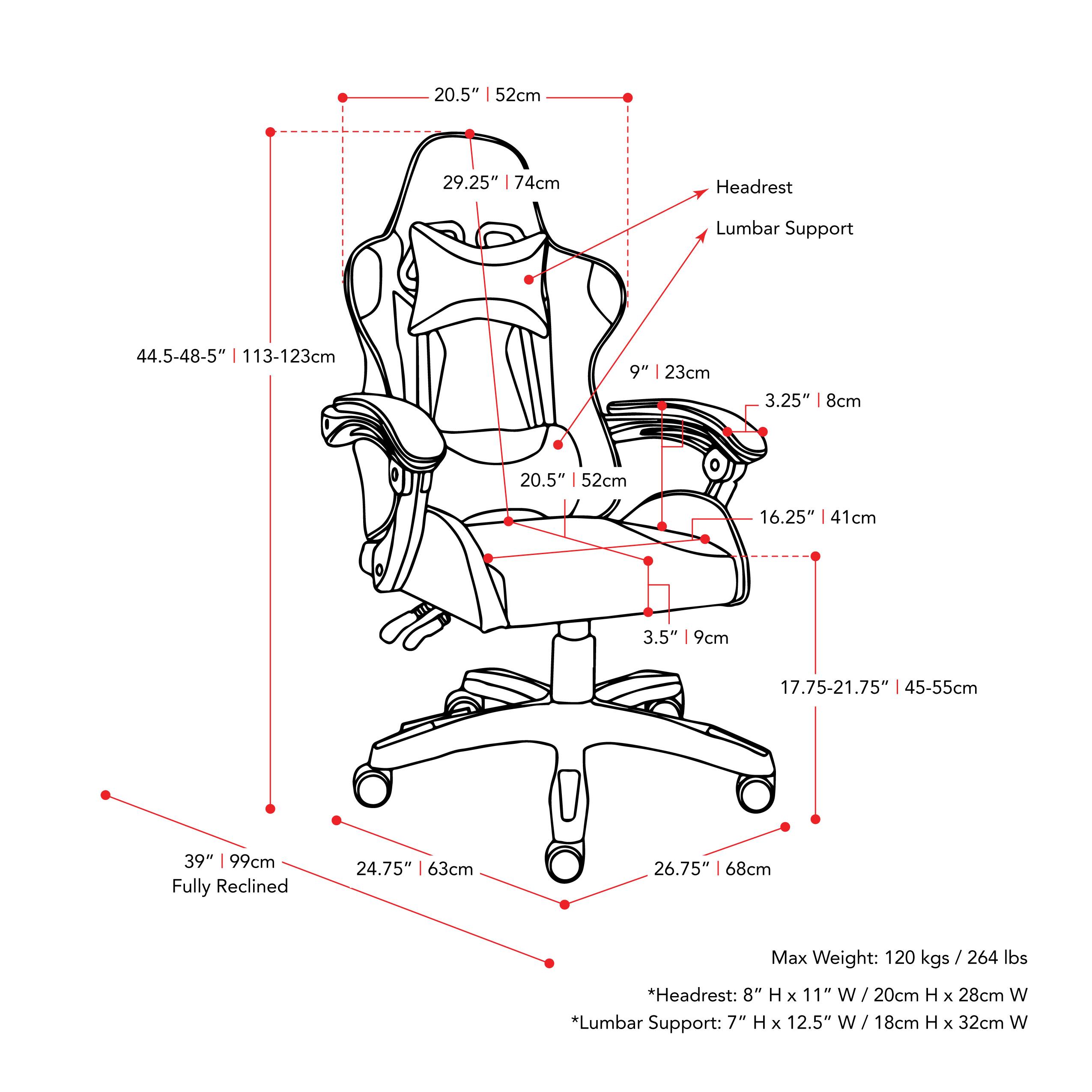 Alt View 14. CorLiving - Ravagers Gaming Chair - Black and White.