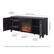 Alt View 21. Camden&Wells - Chabot Log Fireplace TV Stand for Most TVs up to 65" - Black Grain.