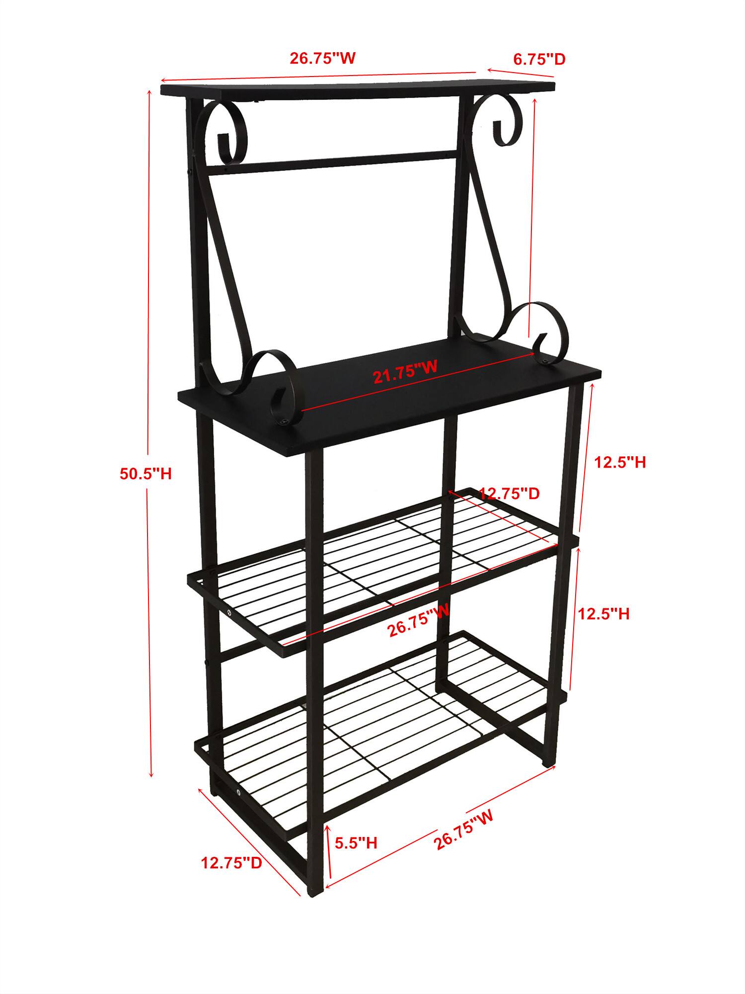 26.75"W  
6.75"D  
21.75"W  
50.5"H  
12.75"D  
12.5"H  
26.75"W  
12.5"H  
12.75"D  
5.5"H  
26.75"W