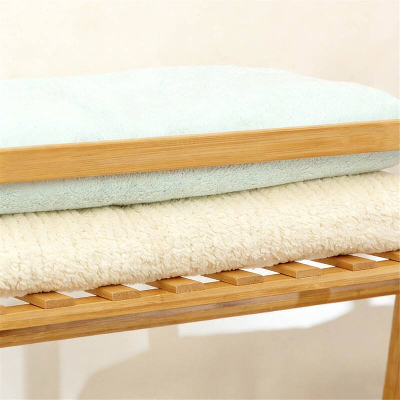 Alt View 5. ALEXOUN - Bamboo Garment Rack - Free Standing Clothes Hanger, Closet Organizer, Multi-tiered Storage Shelves for Hall, Bedroom - Natural.