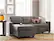 Alt View 15. Serta - Palisades Contemporary Fabric Reclining Sectional - Gray.