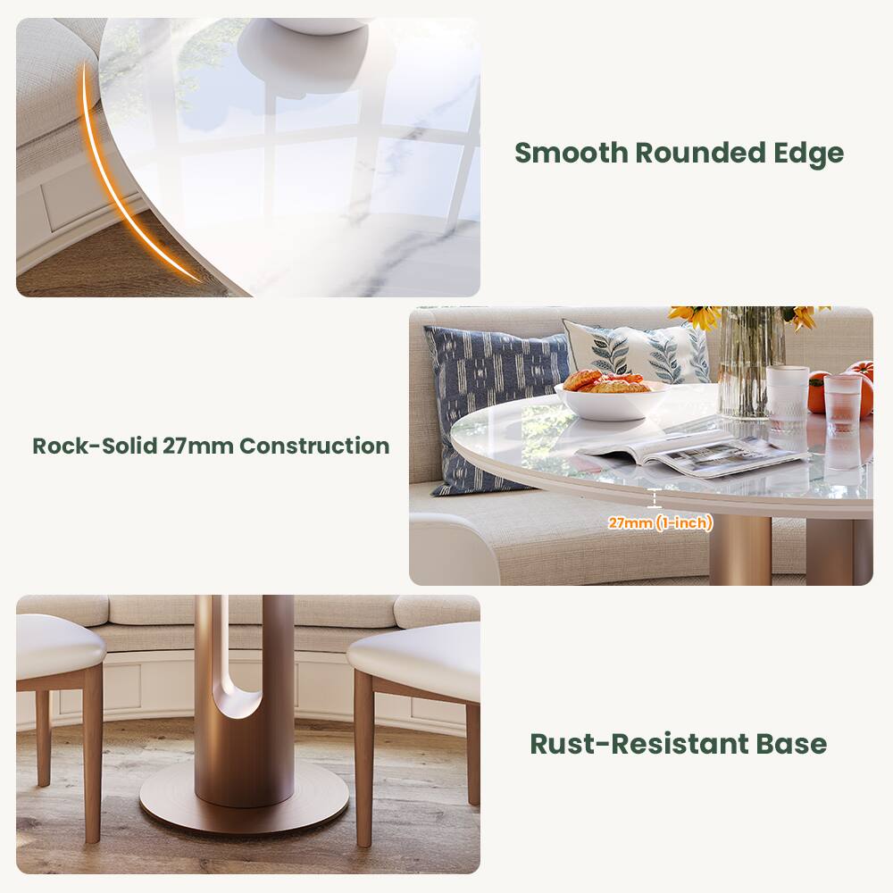 Smooth Rounded Edge  
Rock-Solid 27mm Construction  
27mm (1-inch) Rust-Resistant Base