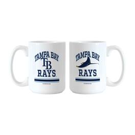 Logo Brands - Tampa Bay Rays 15oz. Current & Throwback Mug Set - Multicolor