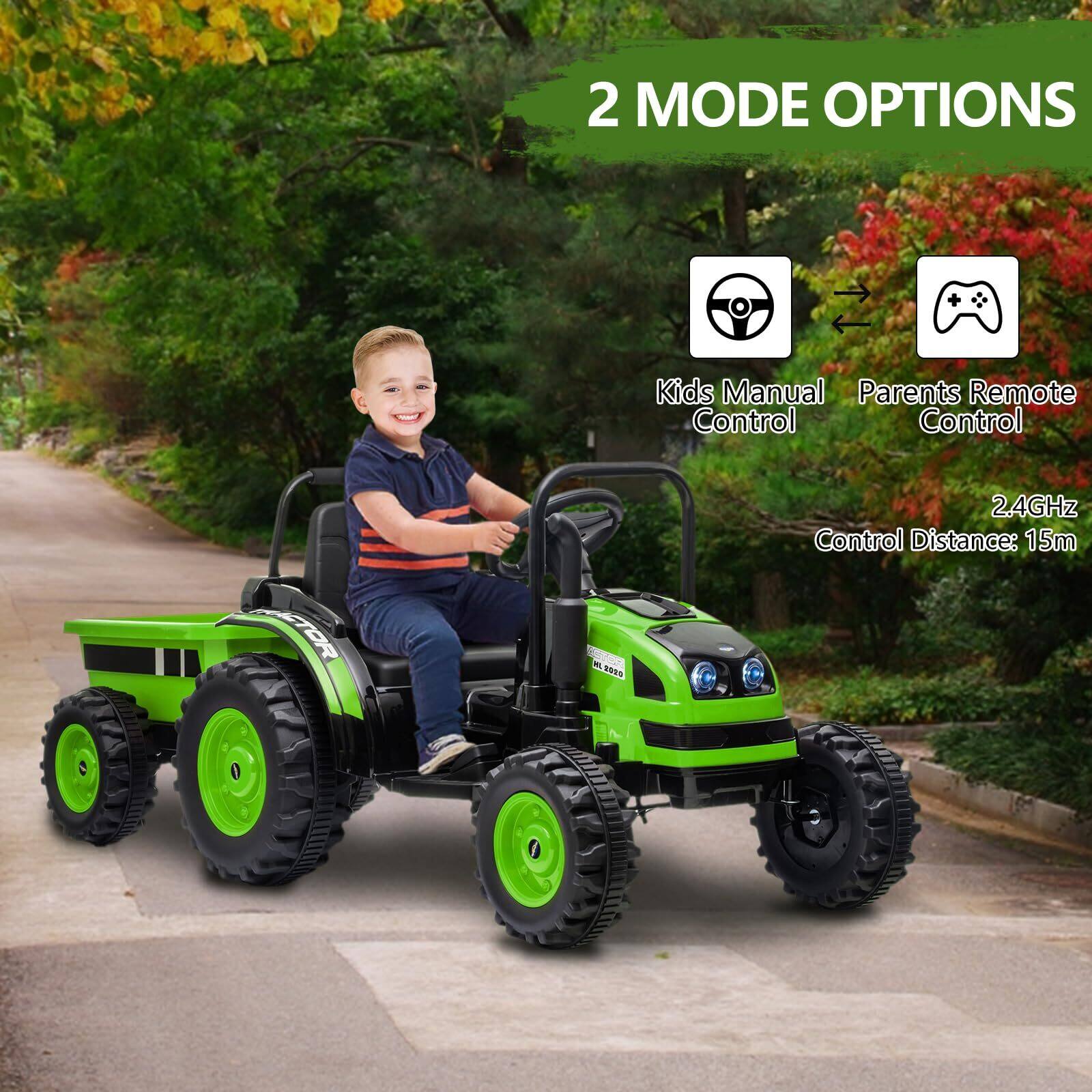 2 MODE OPTIONS

Kids Manual Control

Parents Remote Control

2.4GHz Control Distance: 15m