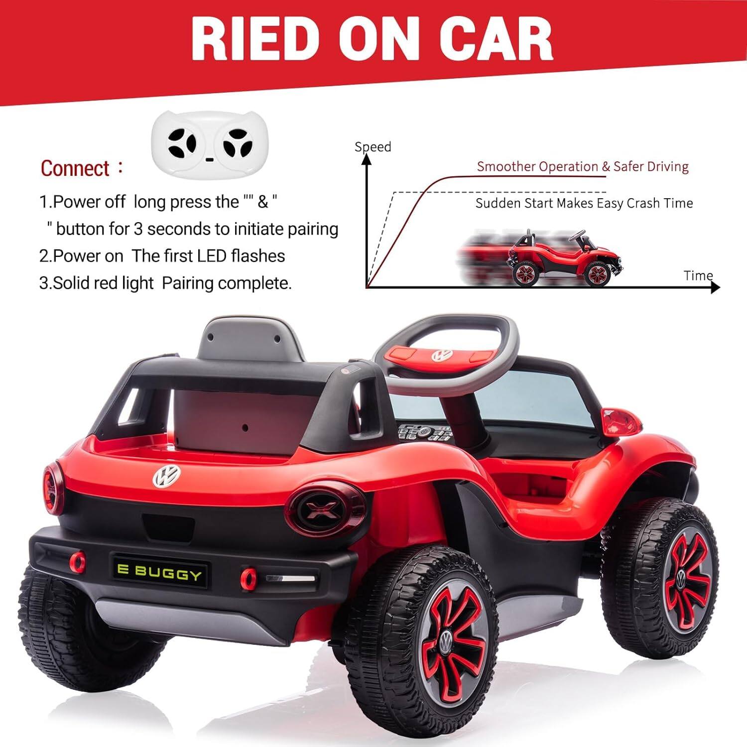 RIED ON CAR

Connect:
1. Power off long press the " & " button for 3 seconds to initiate pairing
2. Power on The first LED flashes
3. Solid red light Pairing complete.

Speed
Smoother Operation & Safer Driving
Sudden Start Makes Easy Crash Time
Time