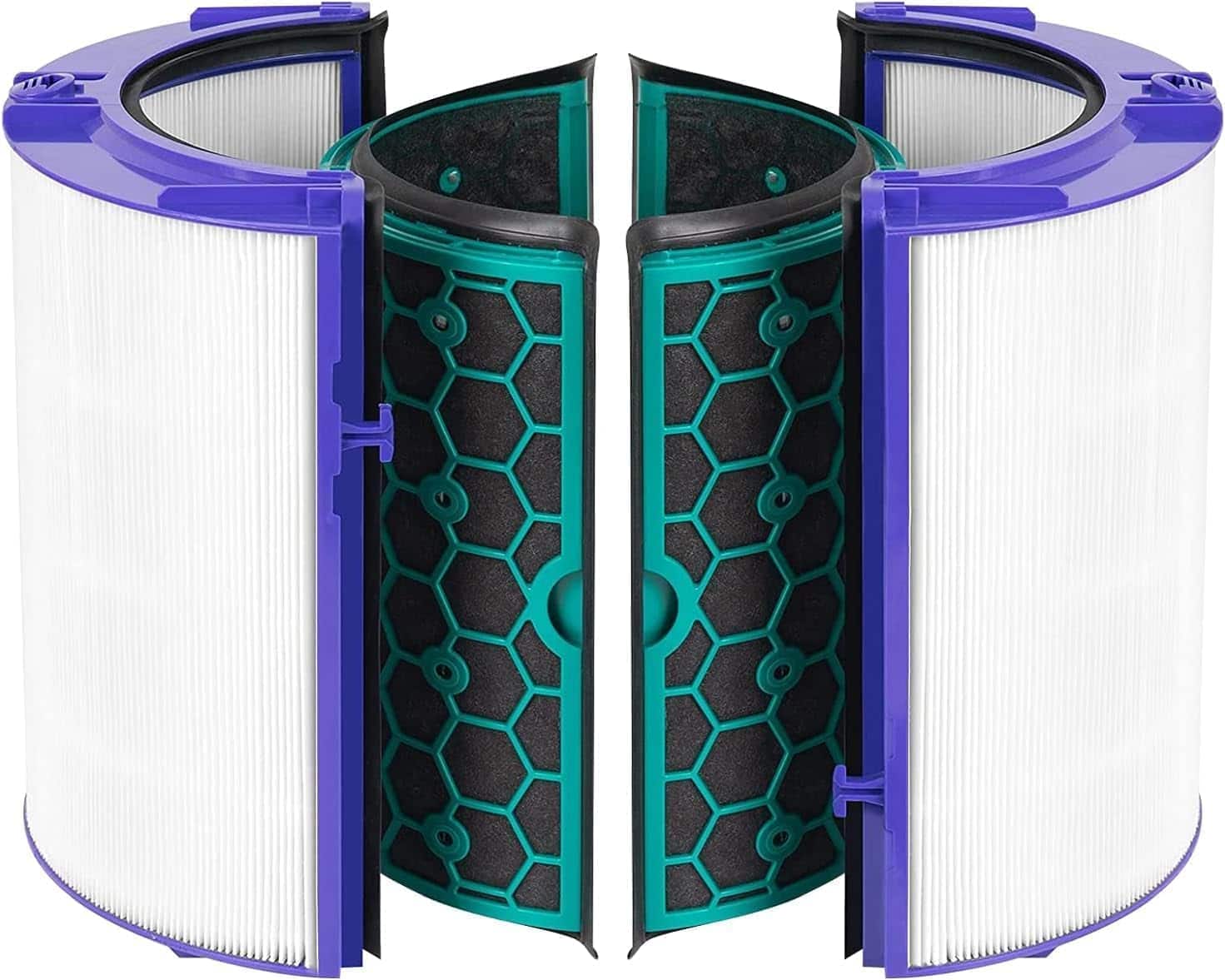 HQRP - TP04 HEPA and Carbon Replacement Filter Set for Dyson HP04 TP04 TP05 DP04 DP05 Air Purifier