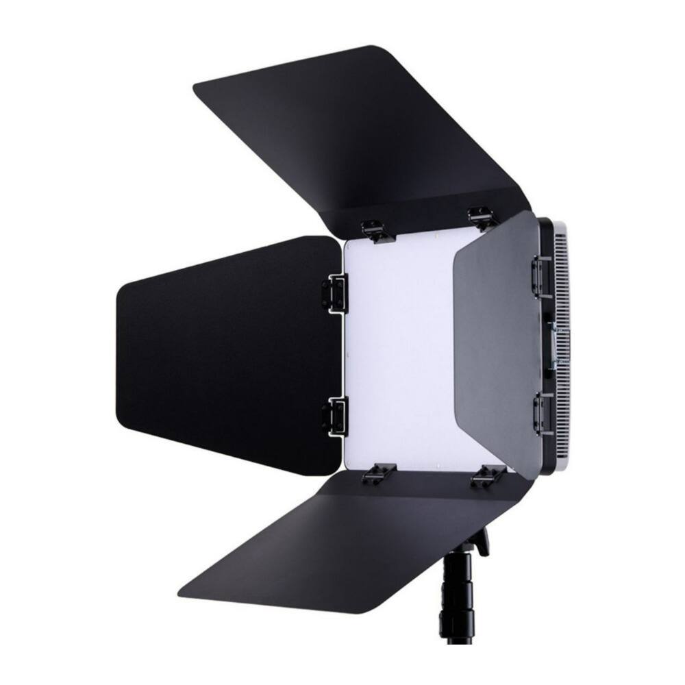 Angle. Amaran - amaran Pano 120c Black Barn Doors for Pano 120c Panel Light with 4 Leaf Design.