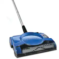 Front. Shark - 10in Rechargeable Floor Sweeper - Blue.
