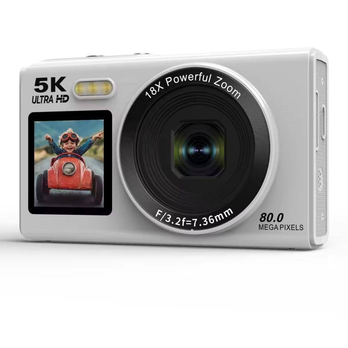 5K ULTRA HD  
Powerful Zoom 18X  
F/3.2 f=7.36mm  
80.0 MEGA PIXELS