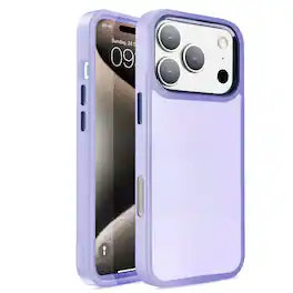 Entronix - Translucent Frosted Matte Case for iPhone 17 Pro - Stylish Protection - Purple