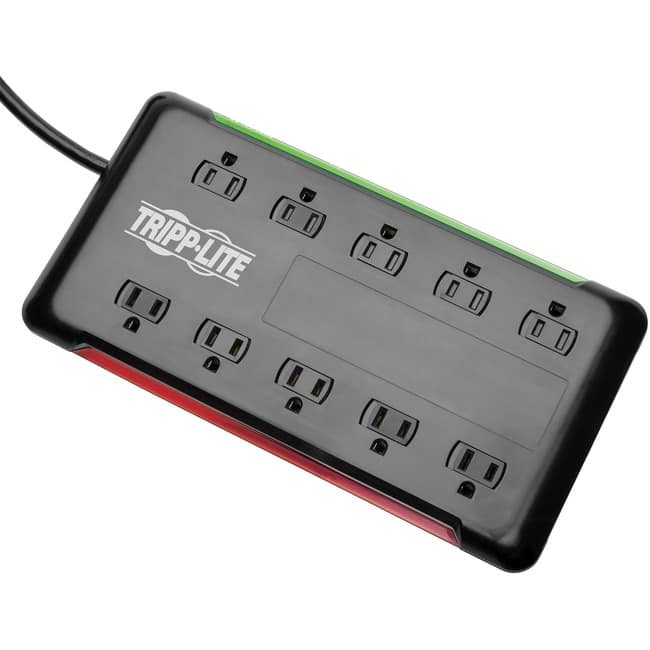 Eaton Tripp Lite Series Protect It! 10-Outlet Surge Protector, 6 ft. Cord, 2880 Joules, Housing - 10 x NEMA 5-15R - Black