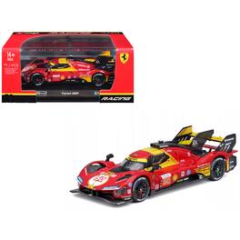 Ferrari 499P #50 "Ferrari AF Corse" Winner "24 Hours of Le Mans" (2024) "Racing" 1/43 Diecast Model Car by Bburago