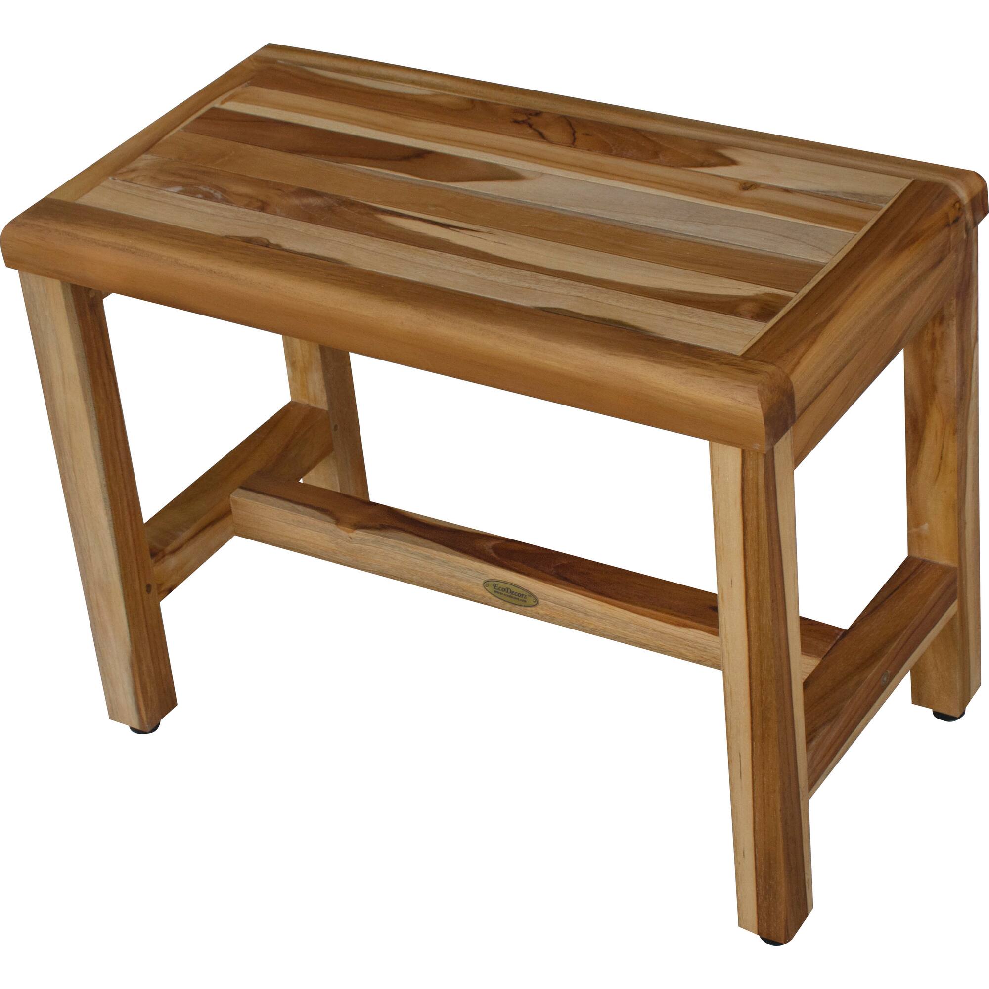 Alt View 1. EcoDecors - EcoDecors EarthyTeak Classic 24" Teak Shower Bench - EarthyTeak.
