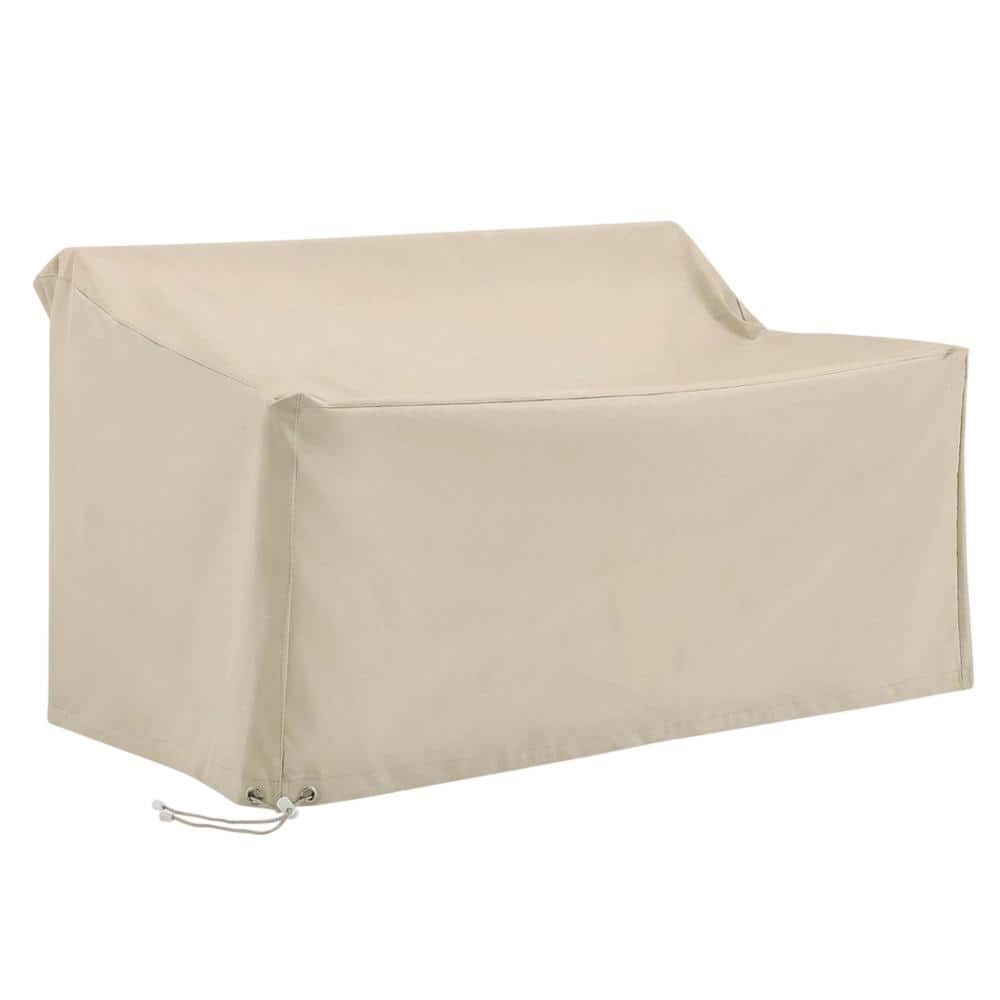 Crosley Furniture - 4Pc Outdoor Sectional Furniture Cover Set - 2 Loveseat & 2 Square Table/Ottoman - Tan price history on PriceWatchPro