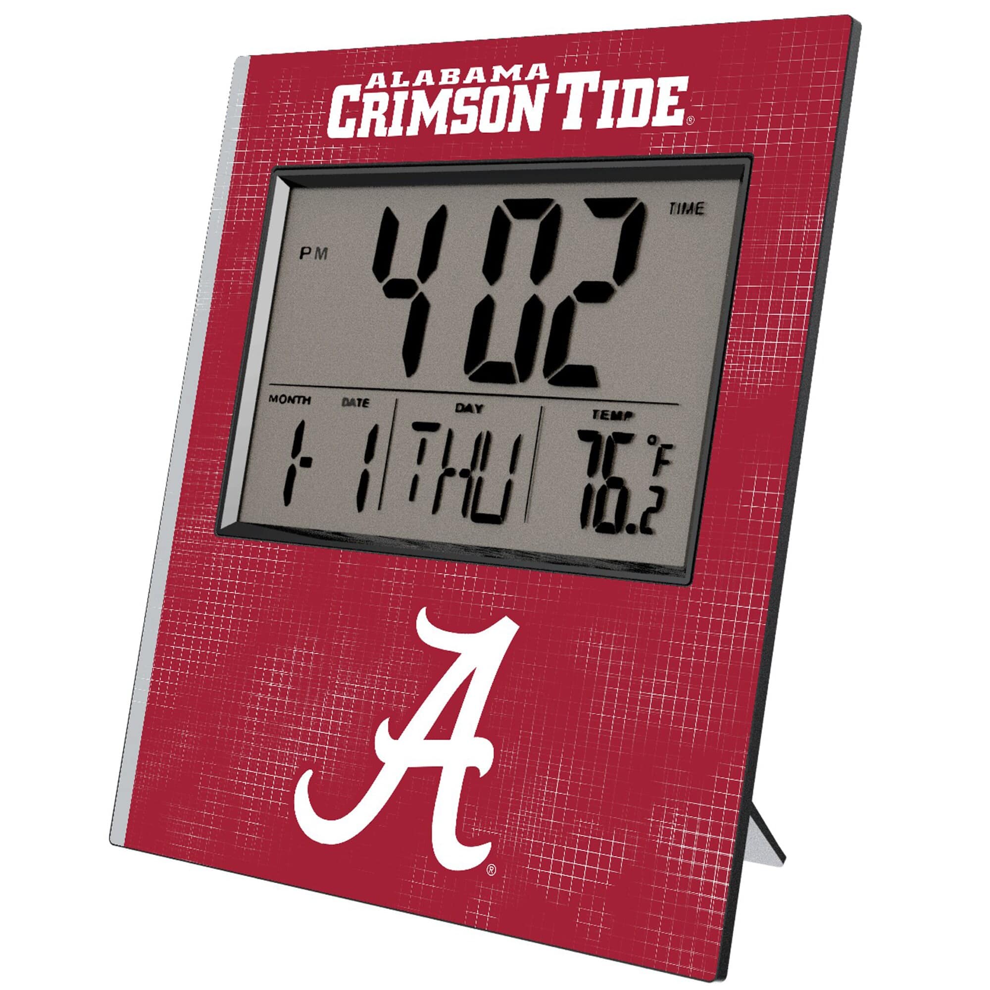 ALABAMA CRIMSON TIDE
TIME
PM
4:02
MONTH DATE DAY TEMP
1 1 THU 76°F
10.2
A