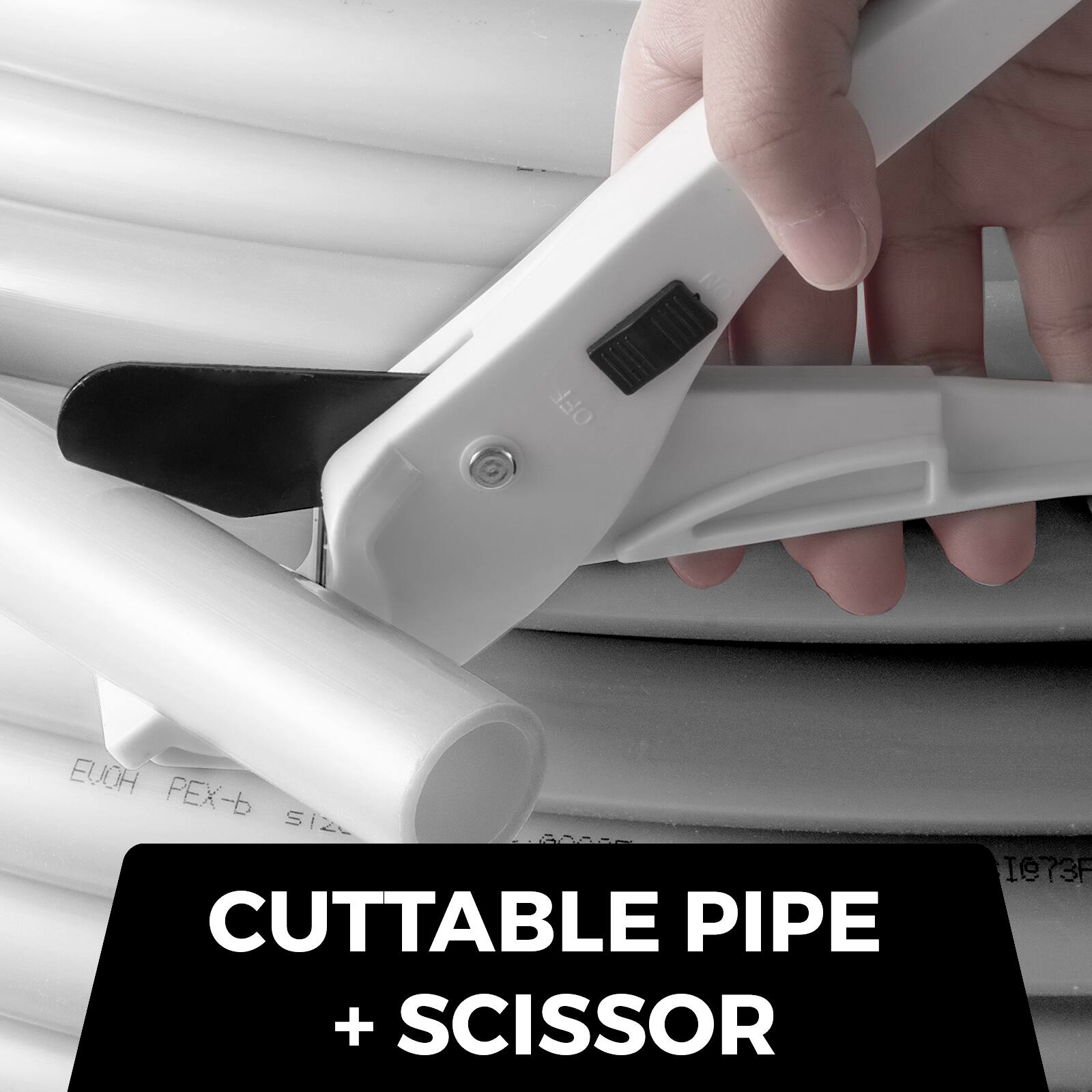 CUTTABLE PIPE + SCISSOR