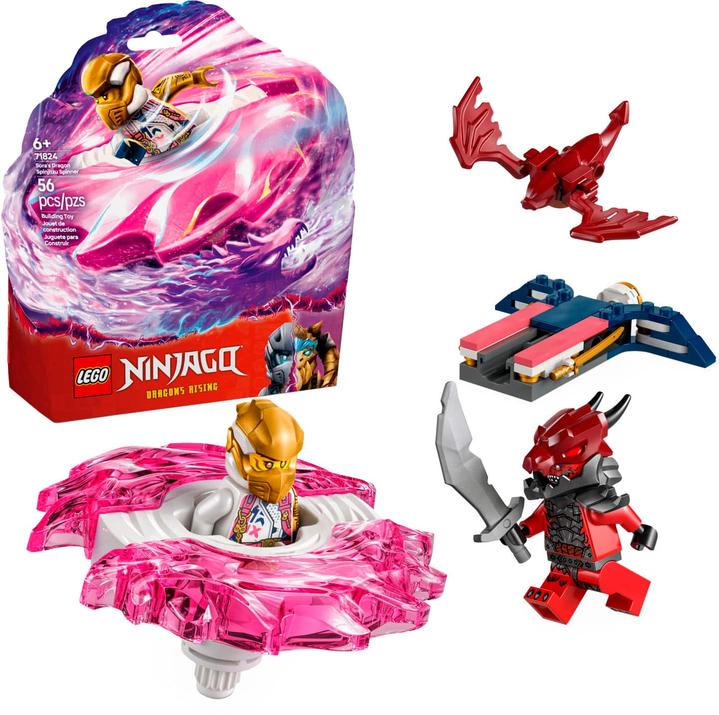 Lego Ninjago Sora's Dragon Spinjitzu Spinner Building Toy 71824 6527838 