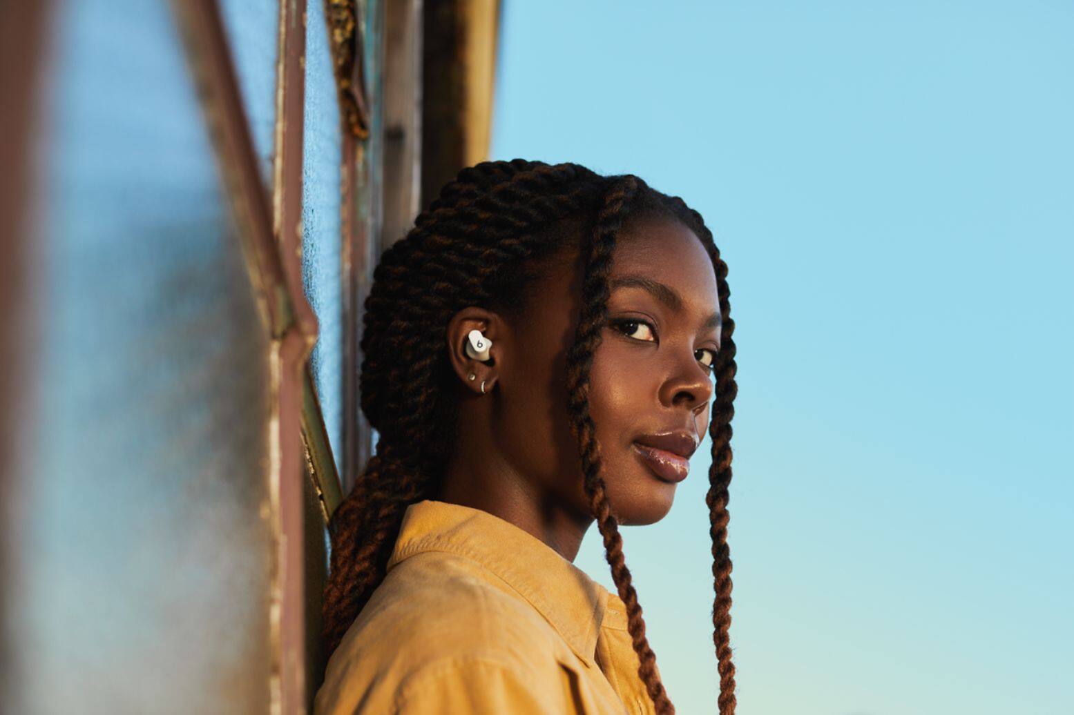 Alt View 18. Beats - Beats Studio Buds Totally Wireless Noise Cancelling Earbuds - White.