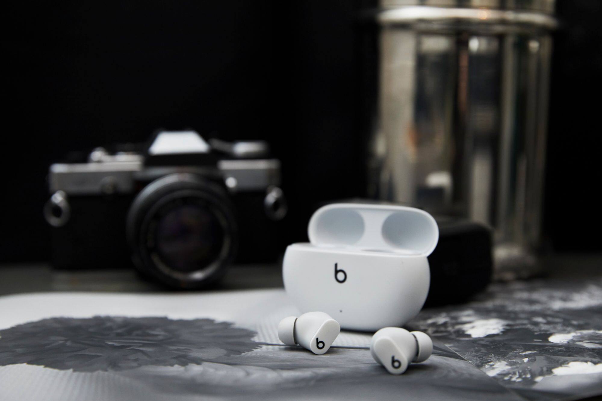 Alt View 20. Beats - Beats Studio Buds Totally Wireless Noise Cancelling Earbuds - White.