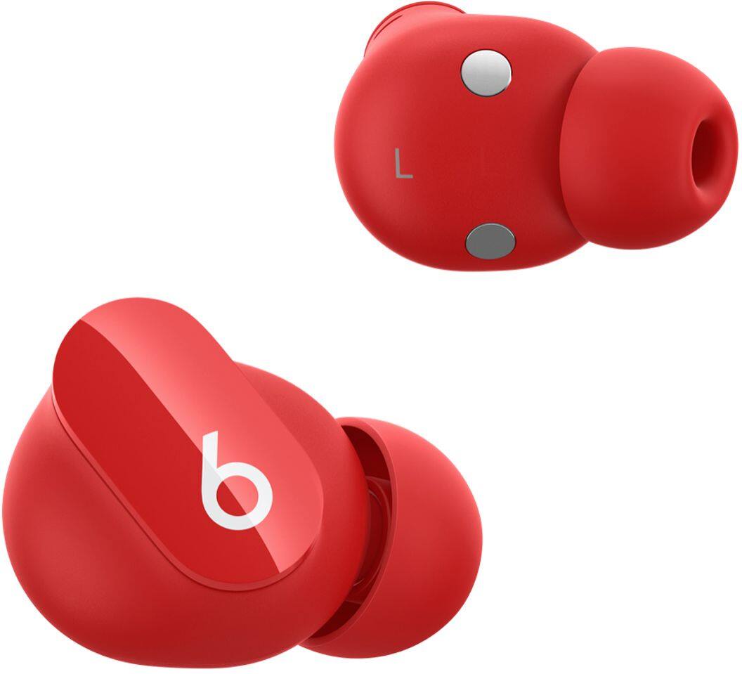 Alt View 12. Beats - Beats Studio Buds Totally Wireless Noise Cancelling Earbuds - Beats Red.