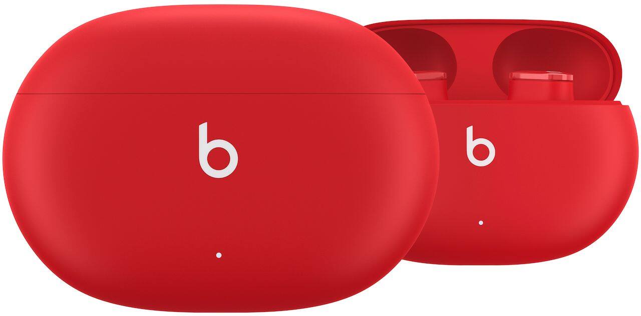 Alt View 15. Beats - Beats Studio Buds Totally Wireless Noise Cancelling Earbuds - Beats Red.