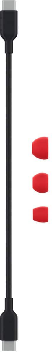 Alt View 16. Beats - Beats Studio Buds Totally Wireless Noise Cancelling Earbuds - Beats Red.