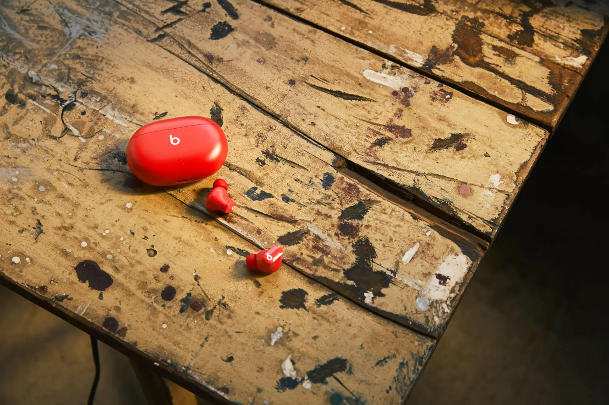 Alt View 20. Beats - Beats Studio Buds Totally Wireless Noise Cancelling Earbuds - Beats Red.